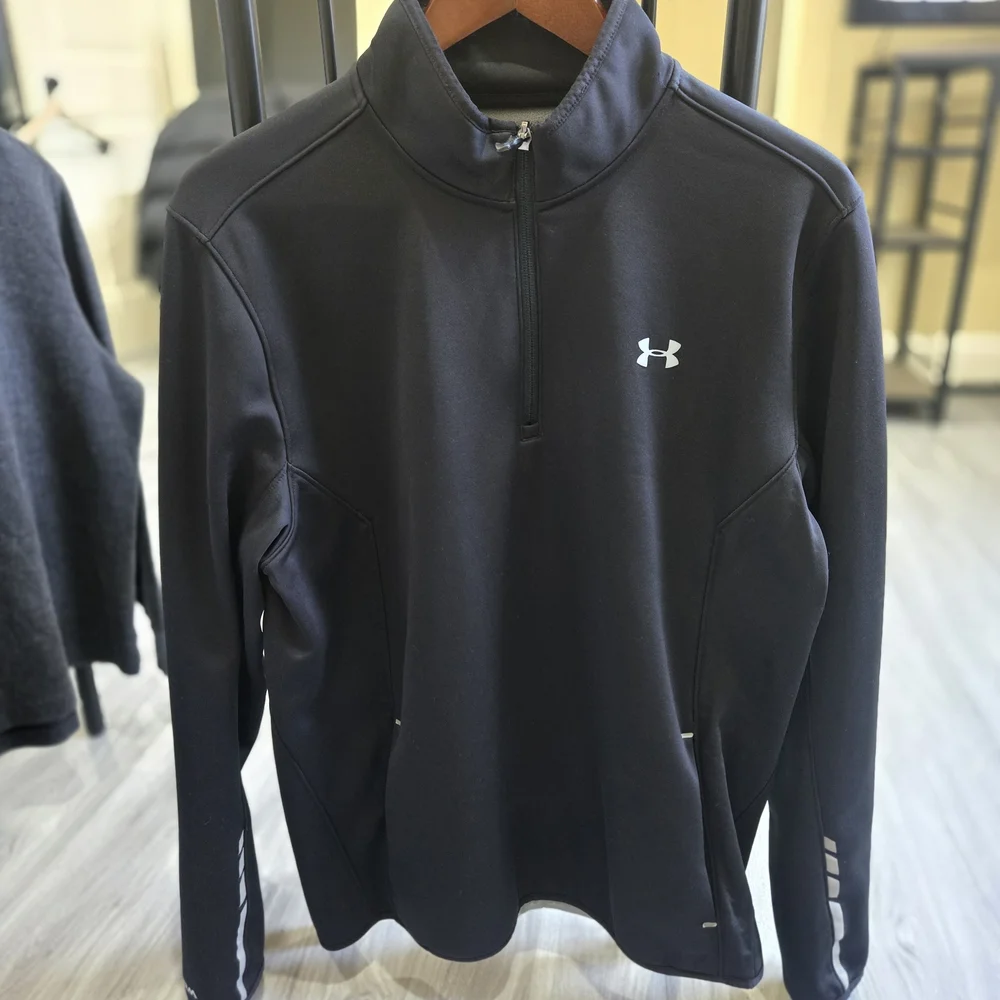 Under Armour Men's Performance Q-zip in Black - Picture 1 of 3